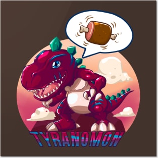 fanart tyranomon Posters and Art